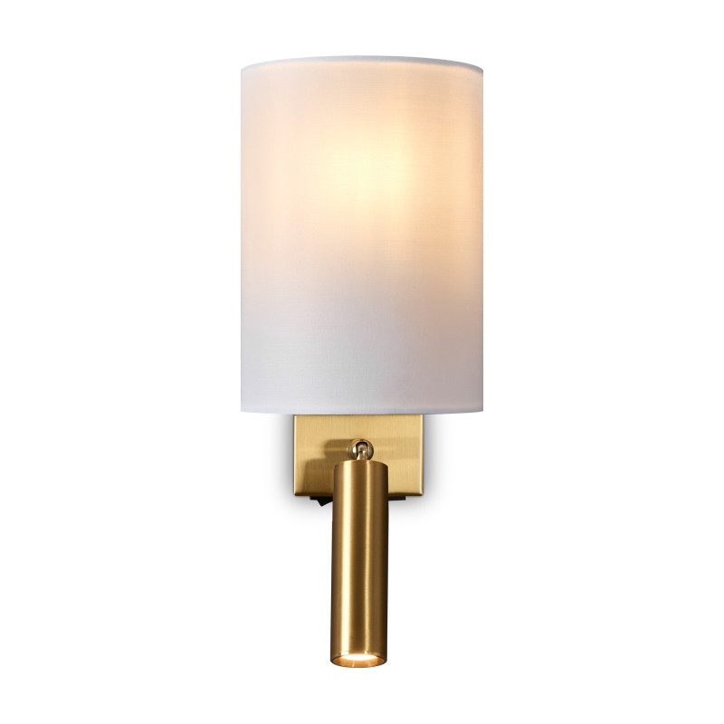 Бра 13*9*31 см, 1*E14, 3W, 3000К, Freya Bride FR5367WL-L40BS латунный