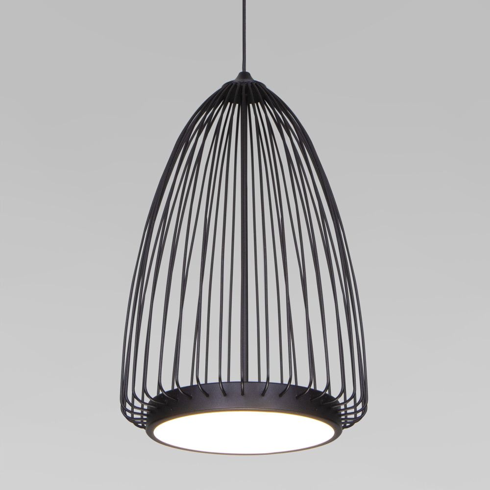 Подвесной светильник 22*22*50-150 см, LED*18W, 4000K, Eurosvet Comodita 40009/1 LED, черный, a069294