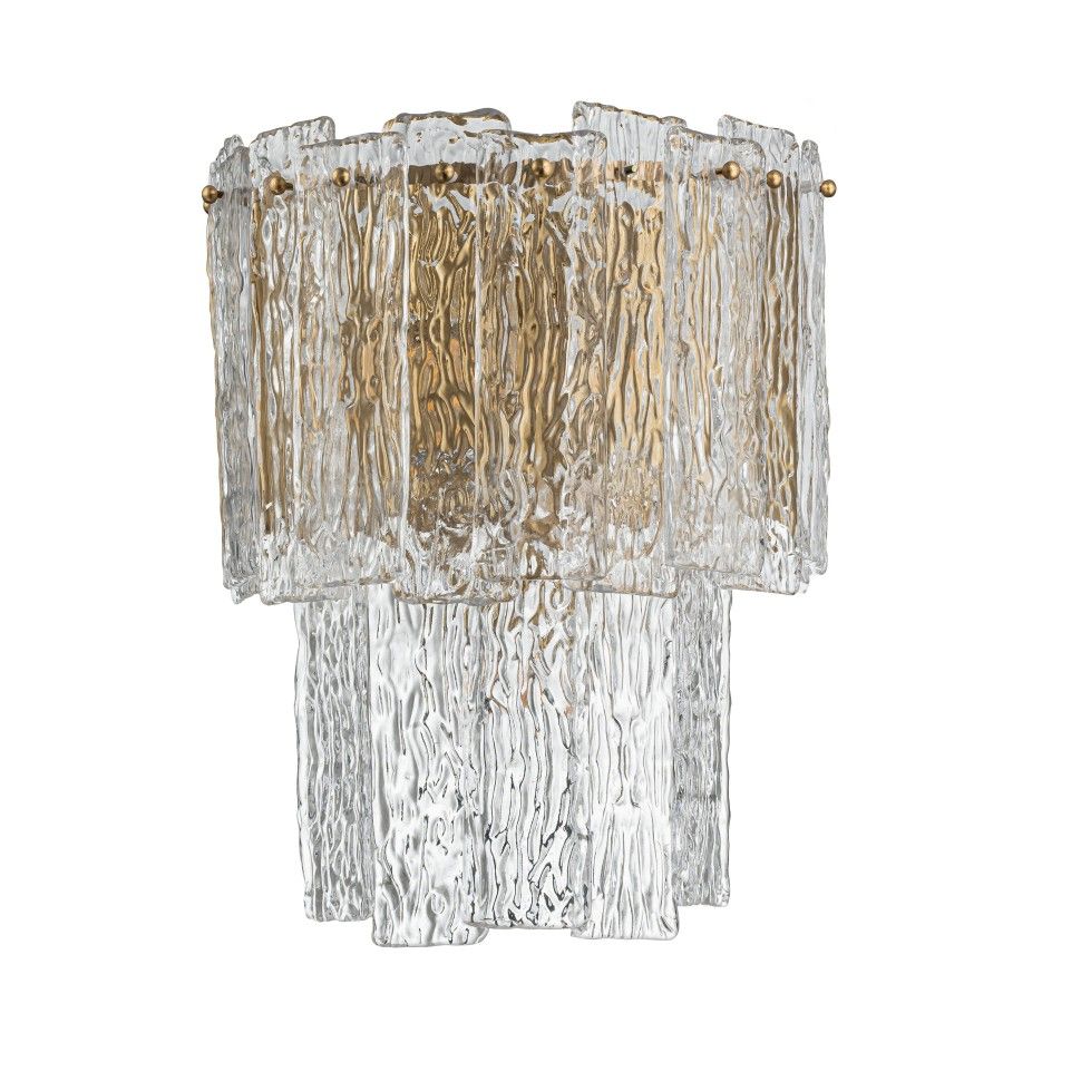 Бра 31-39 см, 3*Е14*60W, K, Belfast Harland 6315-B BR CL, Латунь