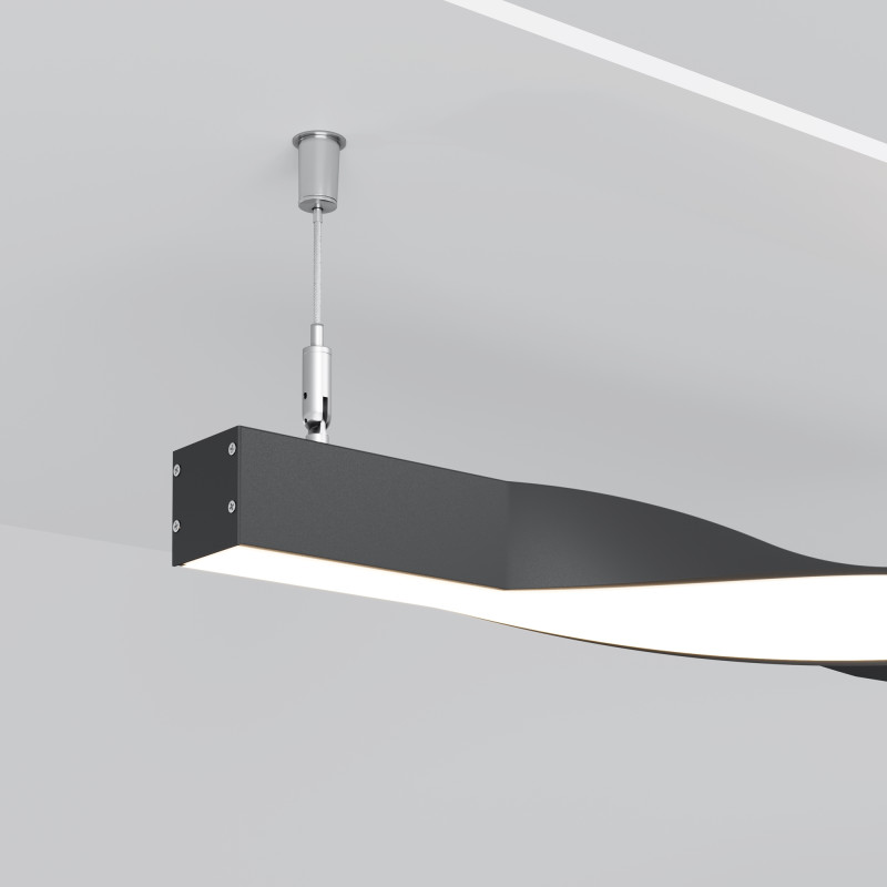 Радиусный профиль 40 см, Maytoni Led strip ALM-3535R-B-TL-90°-0.4M, черный