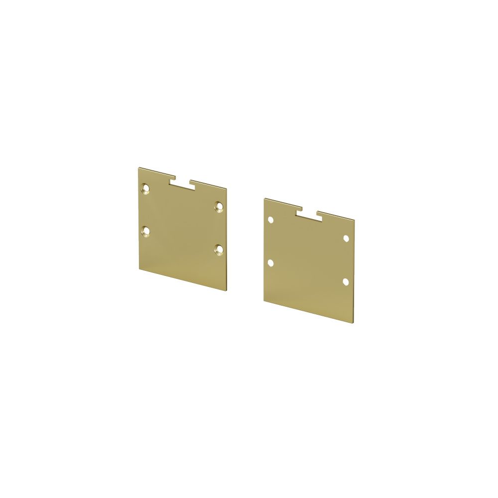 Комплект заглушек (для профиля 35×35) 2 шт., ALM-3535BT-BR-EC 642039, *4*4 см, Maytoni Led Strip 642039, Латунь