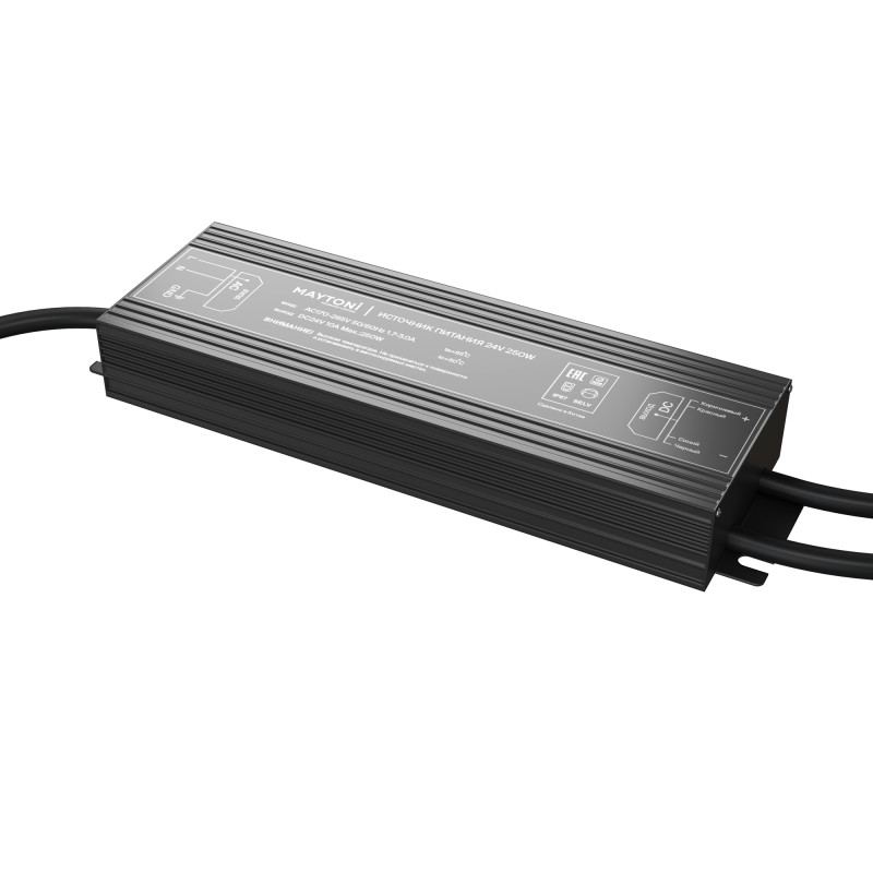 Блок питания 24В 250W 22*6,5*2,8 см, Led strip 020217 Maytoni, Черный