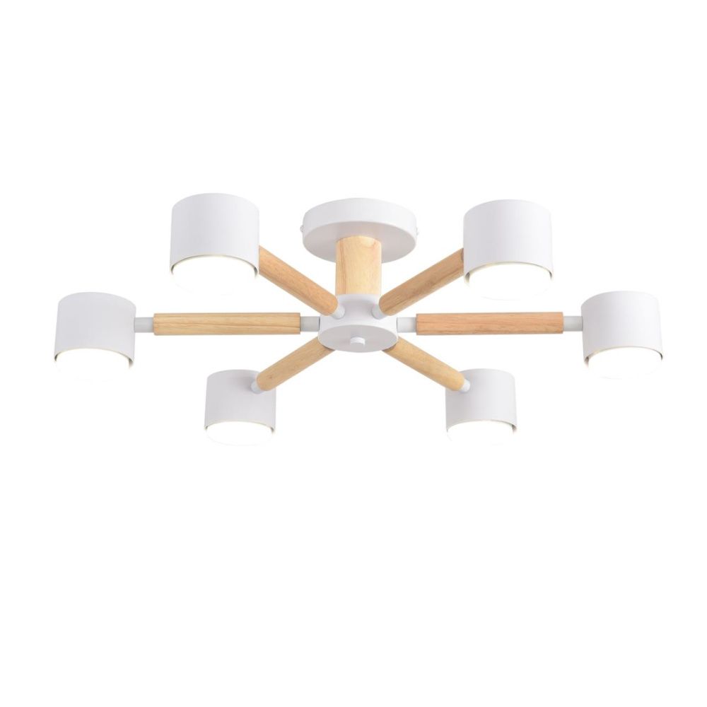 Люстра 60*15-15 см, 6*GX53 LED*7W, Lumion Vudi LUM8306/6C, белый; бежевый