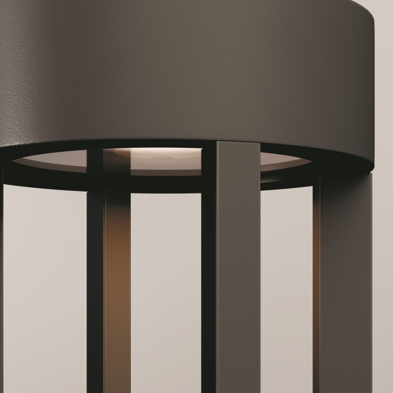 Светильник настенный 9*9*20 см, LED, 9W, 3000К, Maytoni Vint O458WL-L9GF3K серый