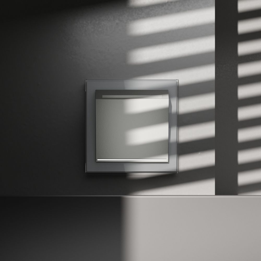 Выключатель встраиваемый S70 карточный 16А, сталь Voltum VLS010705