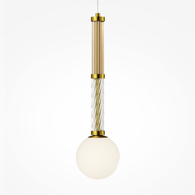 Накладной светильник 12*12*349,5 см, 1*G9, 28W, Maytoni TEATRO MOD287PL-01BS латунный