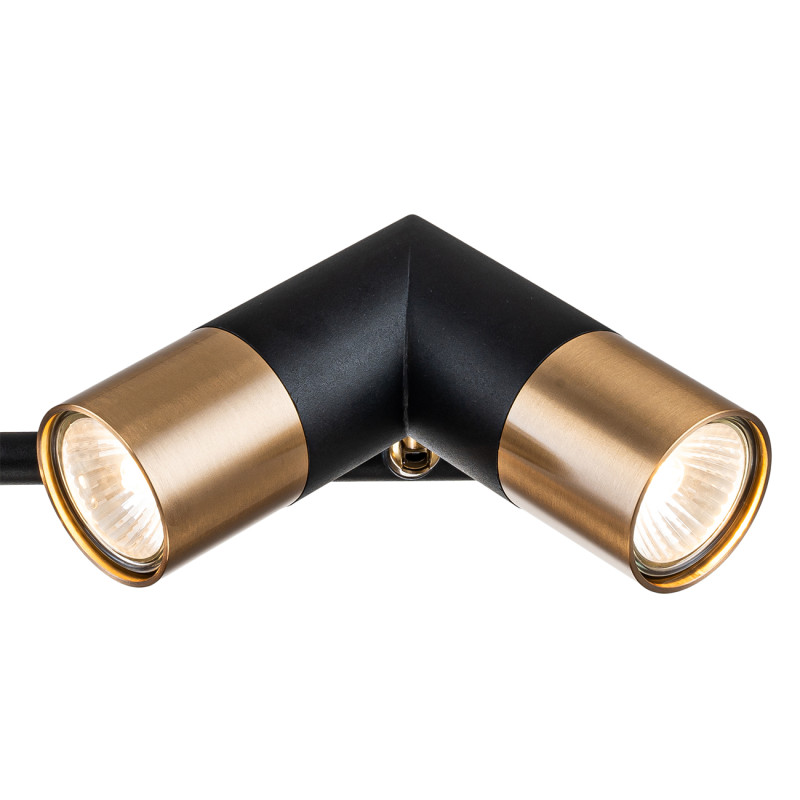 Подвесной светильник 25,5*83*114 см, 6*GU10*35W, Indigo Modern V000452, черный, 11036/6R Black