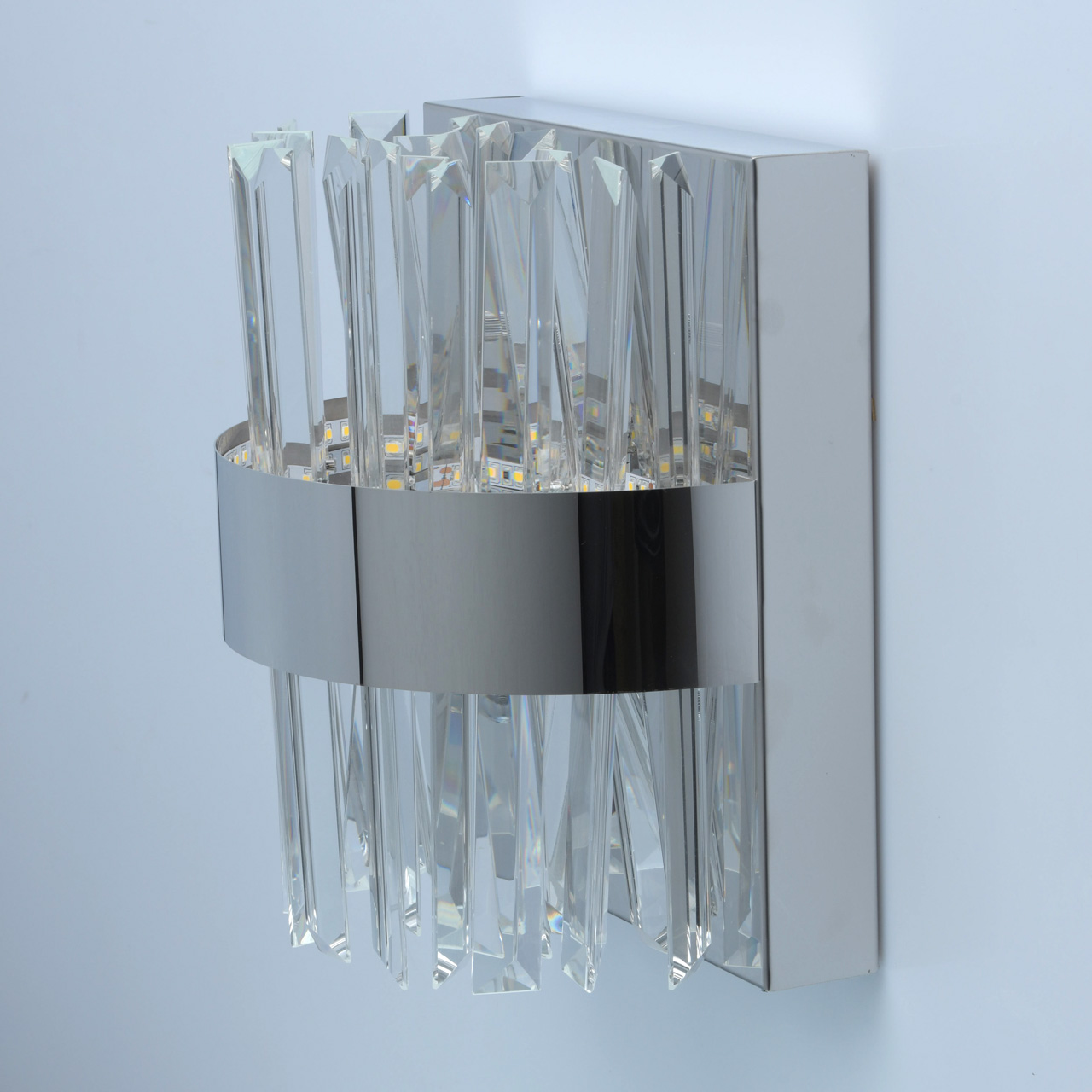 Бра 25*23*15 см,  хром/прозрачный MW-Light Аделард 642024401