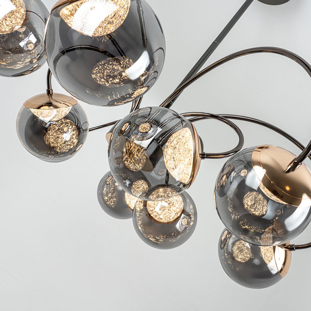 Светильник 80 см, *LED*105W, 3000-6000K, Modestyle  MS.2522.800, Чёрный, Золото