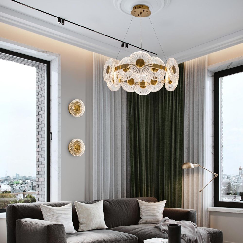 Подвесная люстра *63*150 см, LED 144W, 3000 / 6000K, Бронза MODESTYLE MS.1831.12 AB