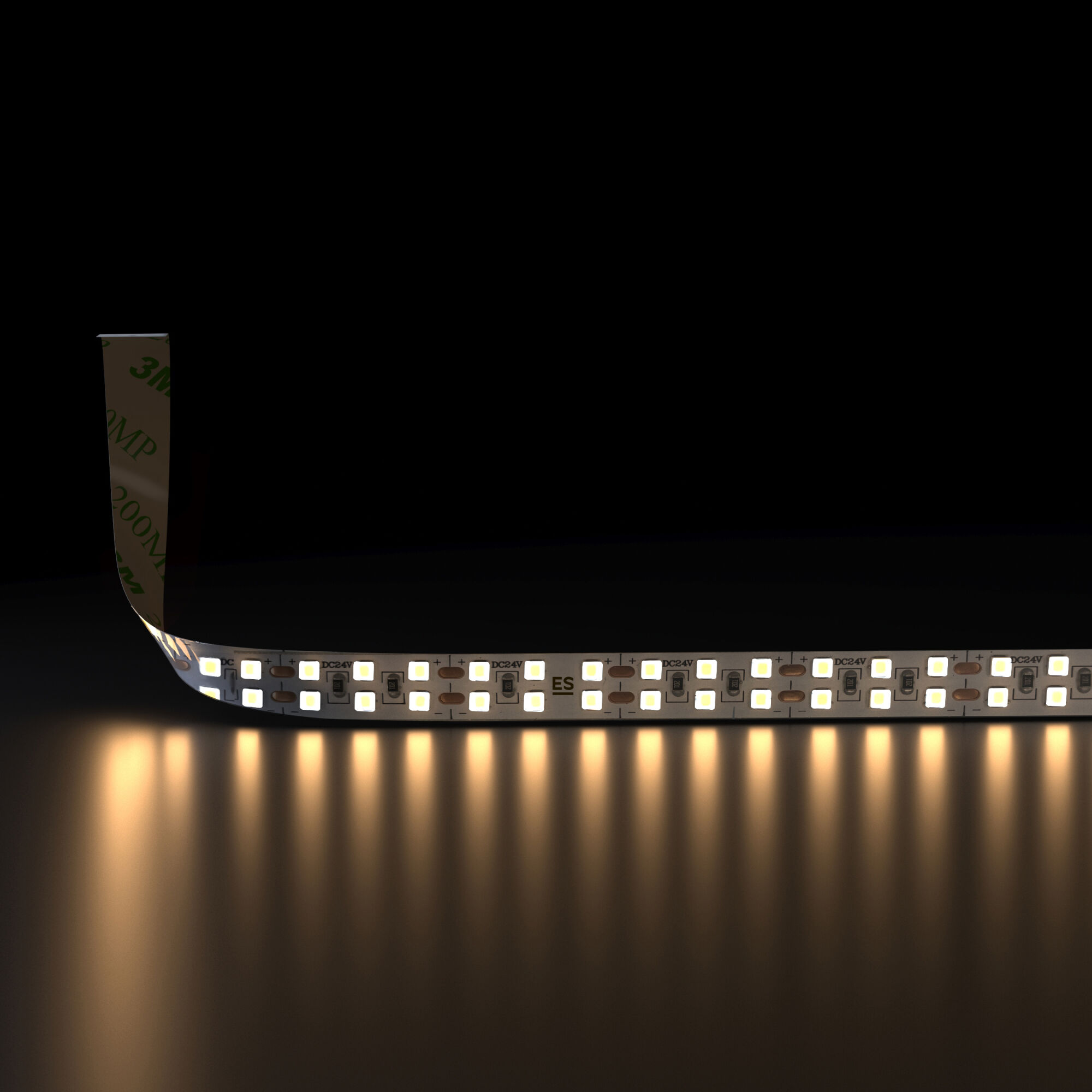 Лента светодиодная 240LED 18W IP20 двухрядная 3300К теплый белый 2835 24V 240Led 18W IP20 Elektrostandard, цена за метр
