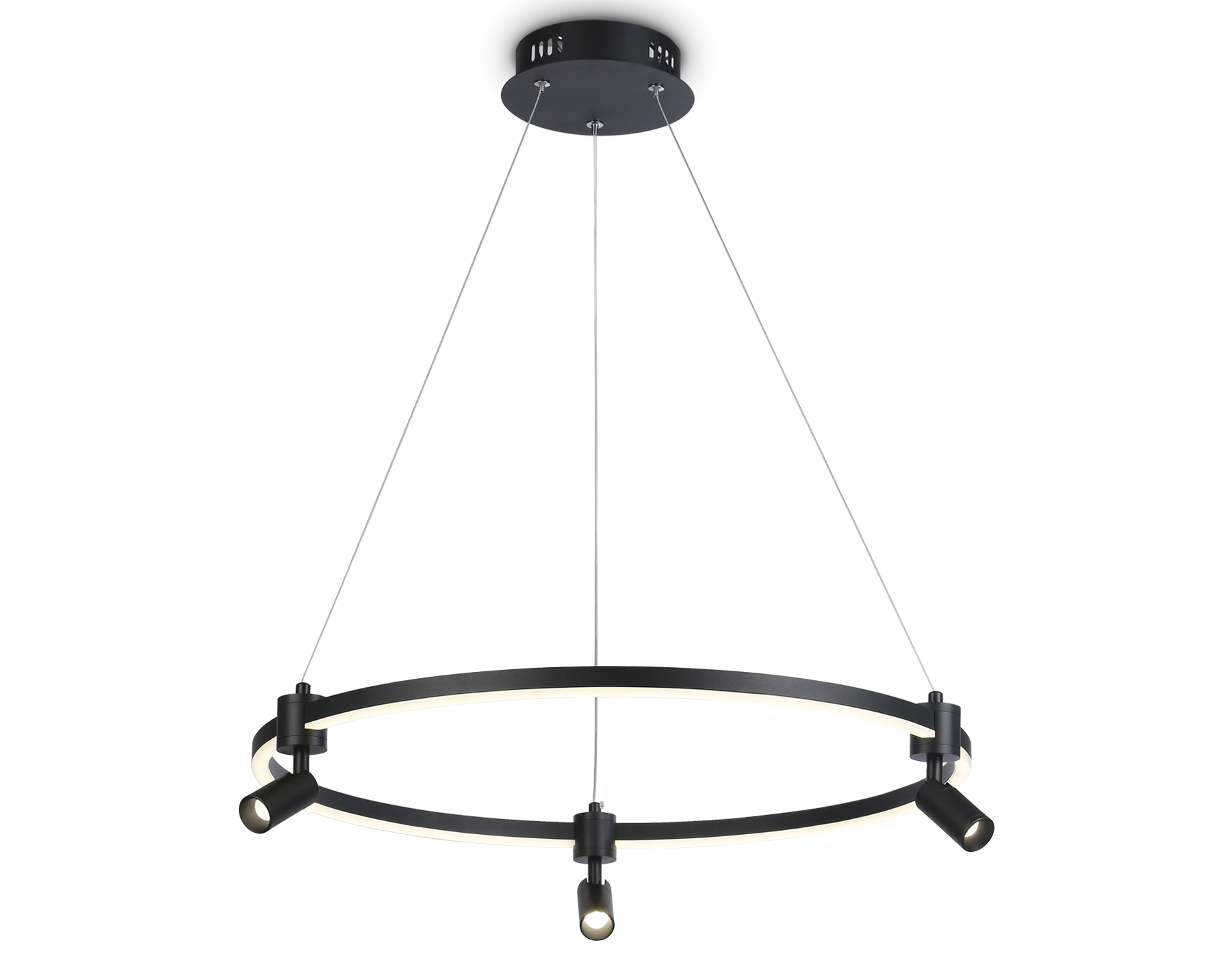 Светильник подвесной 60*6,5*120 см, LED 54W, 3000К, черный Ambrella Comfort LineTech FL5293
