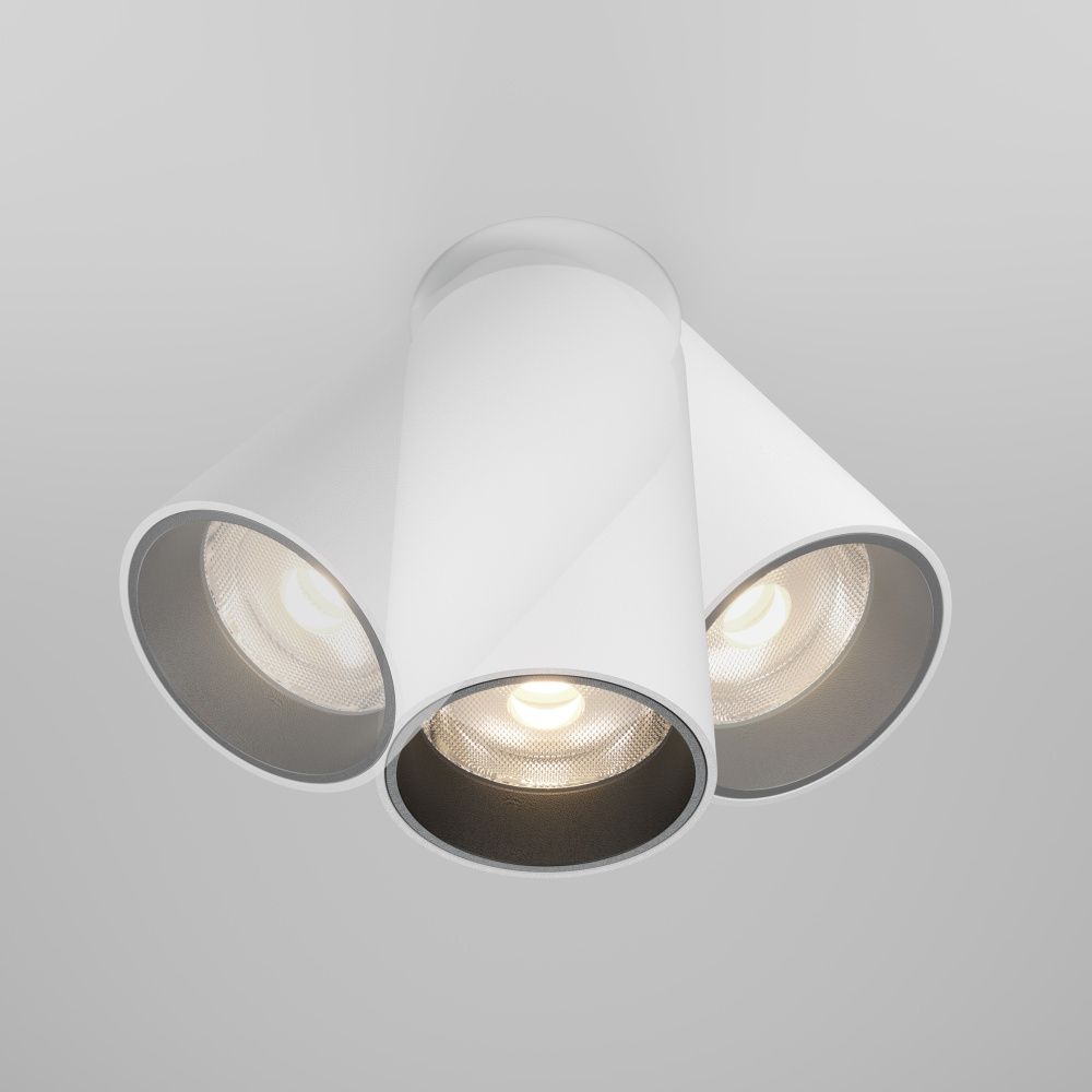 Встраиваемый светильник 6*12 см, вр 7 см, *LED*12W, 4000K, Maytoni Focus led DL125-L12-4K-TRS-W, Белый