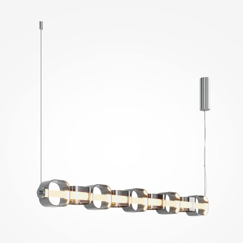 Подвесной светильник 12*18*330 см, LED*22W, 3000K, Maytoni Ritmo MOD381PL-L45CH3K, хром