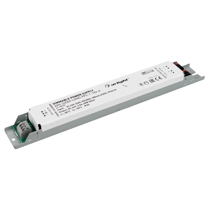 Блок питания для светодиодной ленты Arlight 025478 25*3*2,1 см.