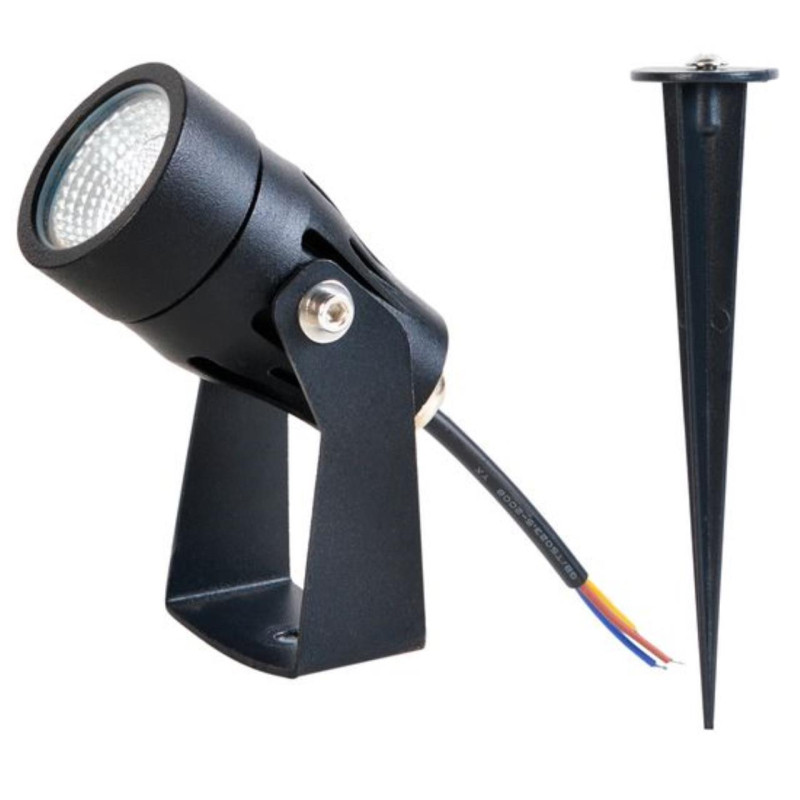 Встраиваемый в грунт светильник 7*4*27 см, 1*LED*5W 4000K Arte Lamp Elsie A4705IN-1BK черный