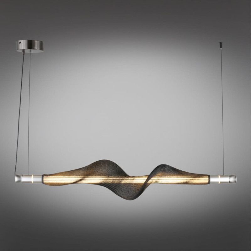 Подвесной светильник 100*20*60-200 см, 1*LED, 12W, 3000K, Aployt Adilin APL.647.16.12, хром