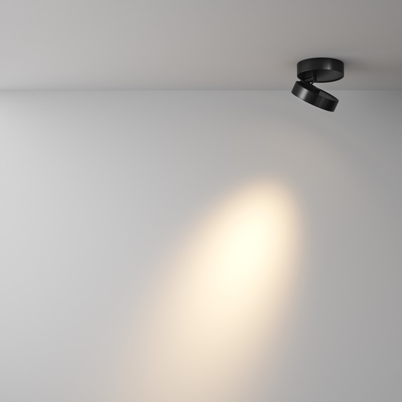Светильник 10 см, 12W, 3000K, Maytoni Magic C022CL-12W3K-B-1, черный