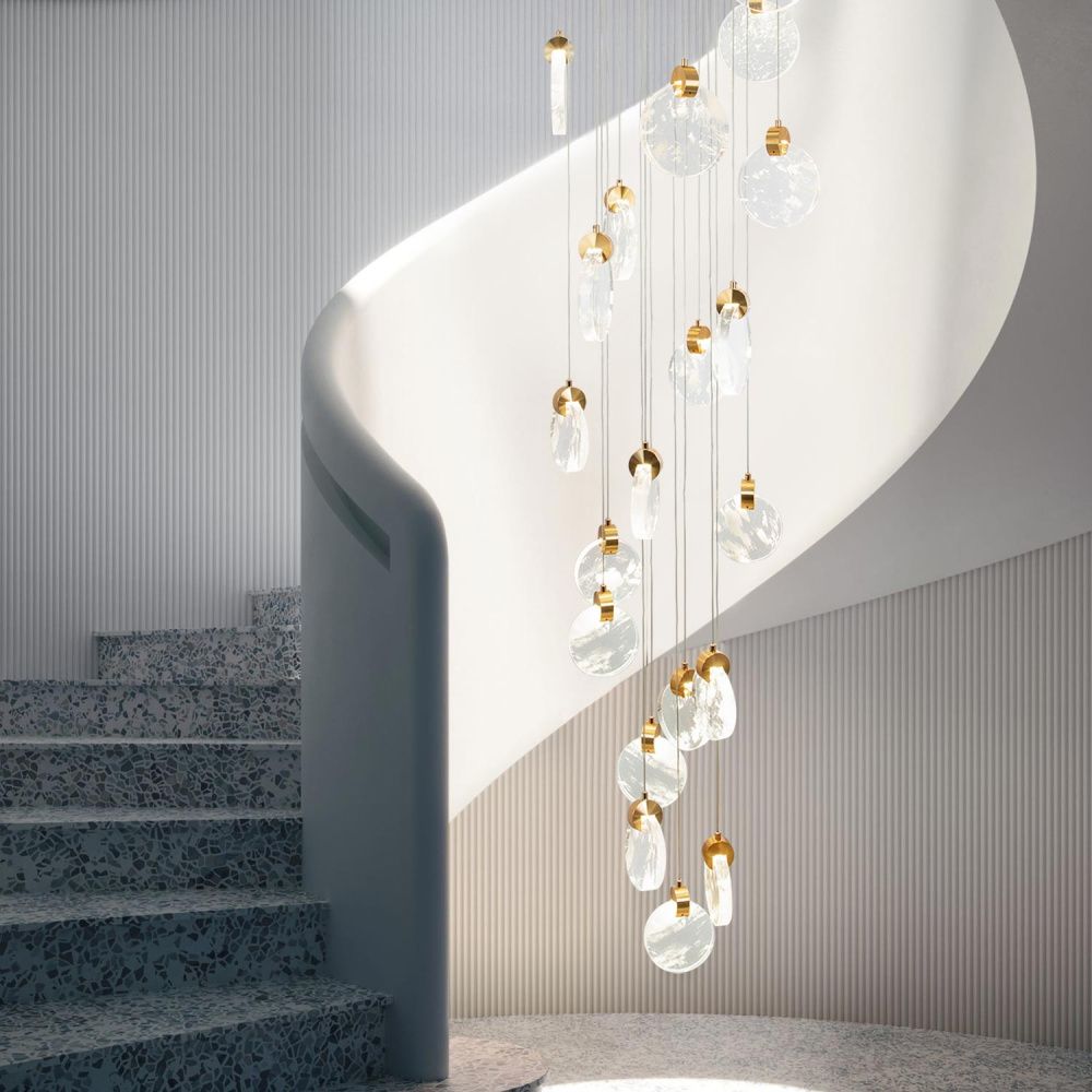 Подвесная люстра 65*65*300 см, LED 95W, 4000K, Золото MODELUX ML.88988.25 GD