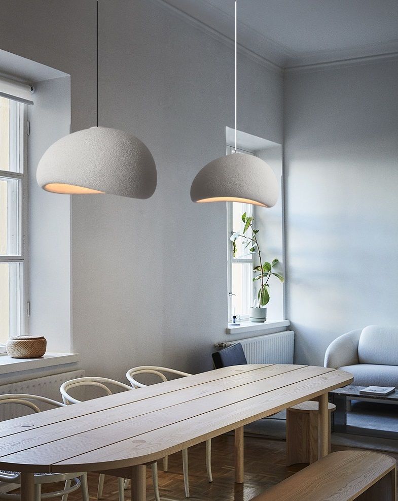 Светильник RRR DZN-6111 БЕЛЫЙ  D400*350*250/H1200/1/E27/60W белый шнур STONE 25-02