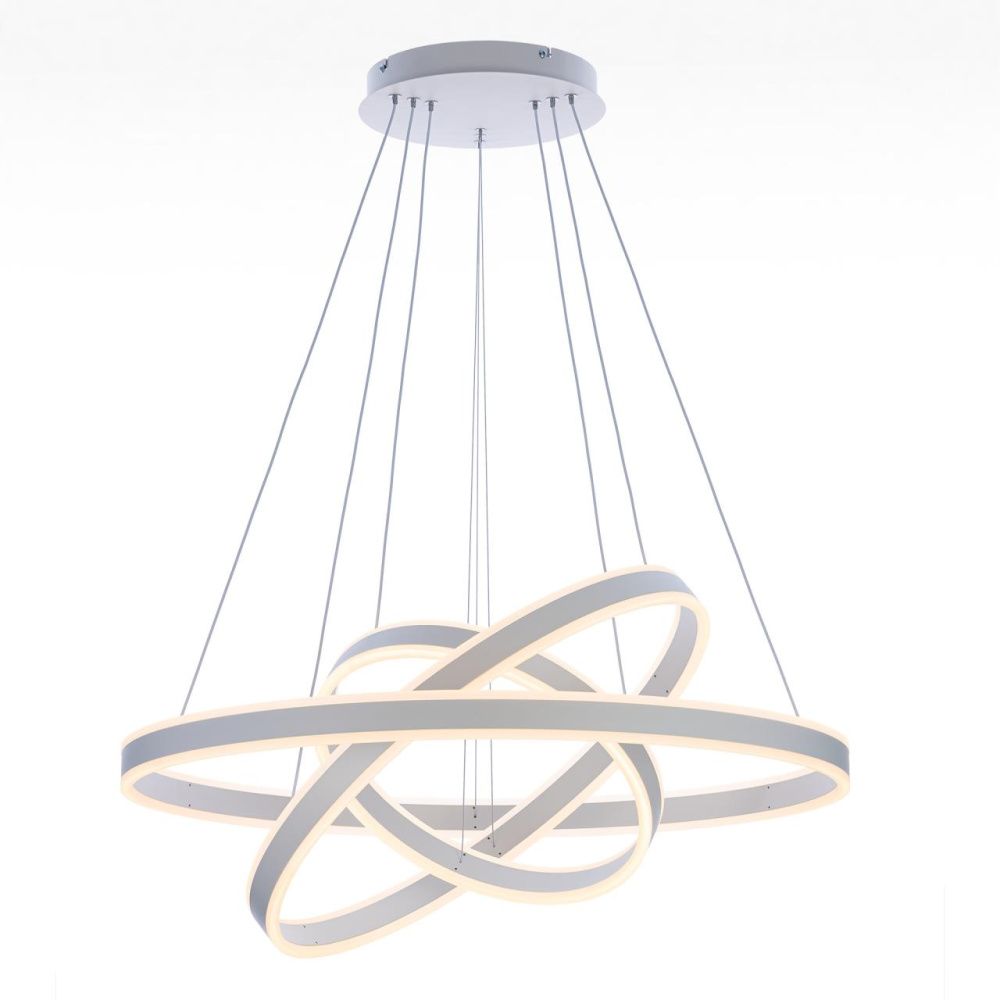 Люстра 80*120 см LED*195 W, 3000 / 5500 К Citilux Дуэт Белый CL719680