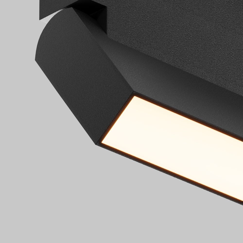 Трековый светильник  TR223-1-12WCCT-W-B 21,9*3,2*-10,7 см, *LED*12W, K, Maytoni technical UNITY TR223-1-12WCCT-W-B, Черный