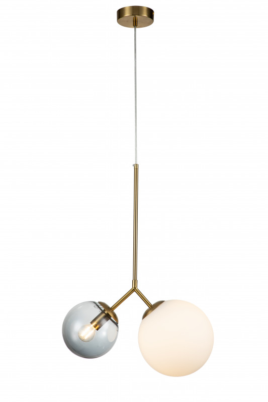 Подвесной светильник 400*200*605/1655 мм, 2*E14 бронза Indigo Duetto V000113, 11023/2P Bronze