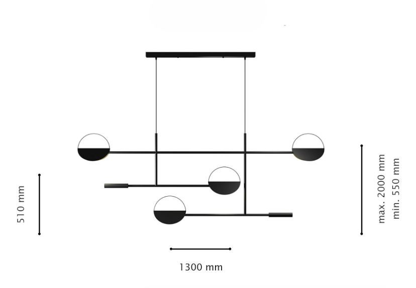 Подвесная люстра  Urmia LE113L-130B WIFI