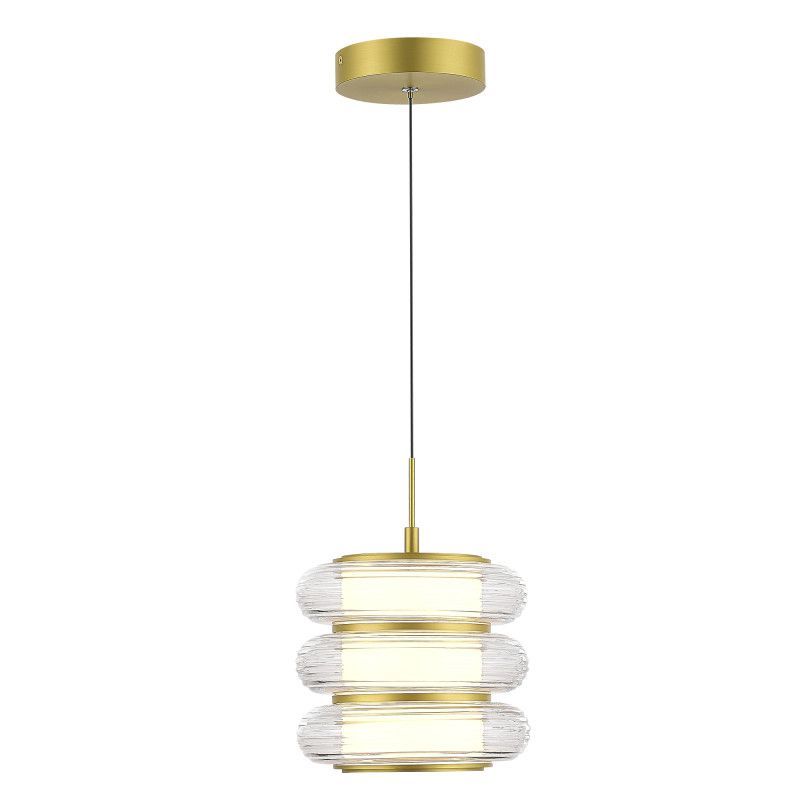 Подвесной светильник 20*140 см, 1*LED*16W, 3000K, ST-Luce Frittela SL6239.203.03, золото матовое