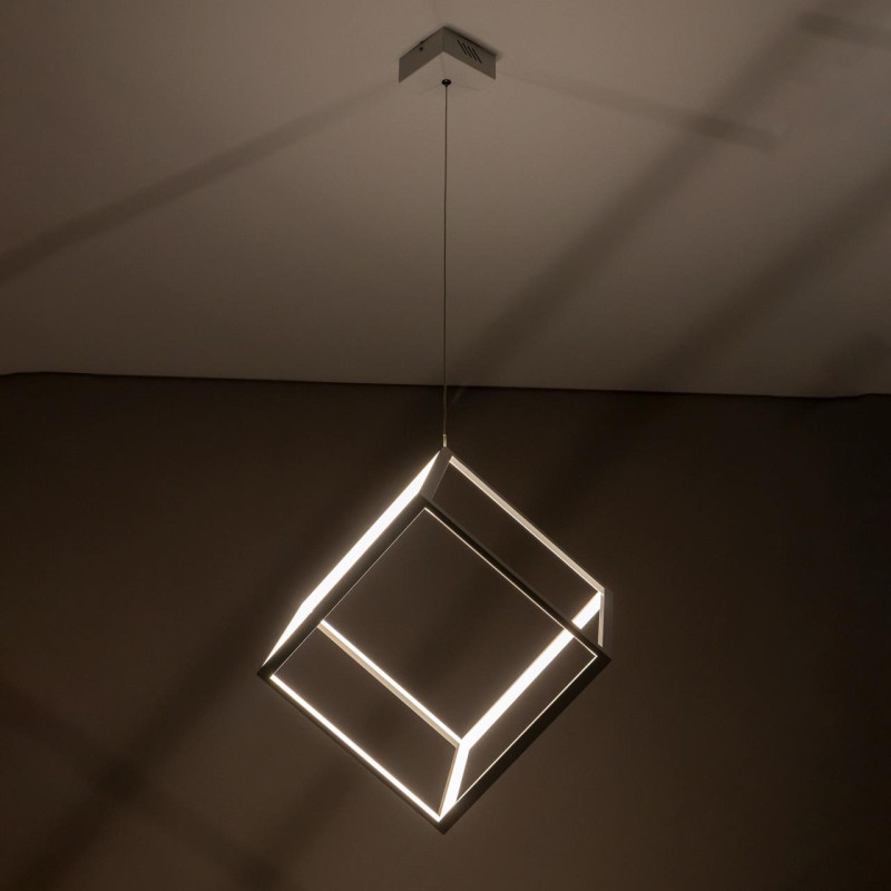 Подвесной LED светильник Citilux Куб CL719300 Белый, 40W*4000K