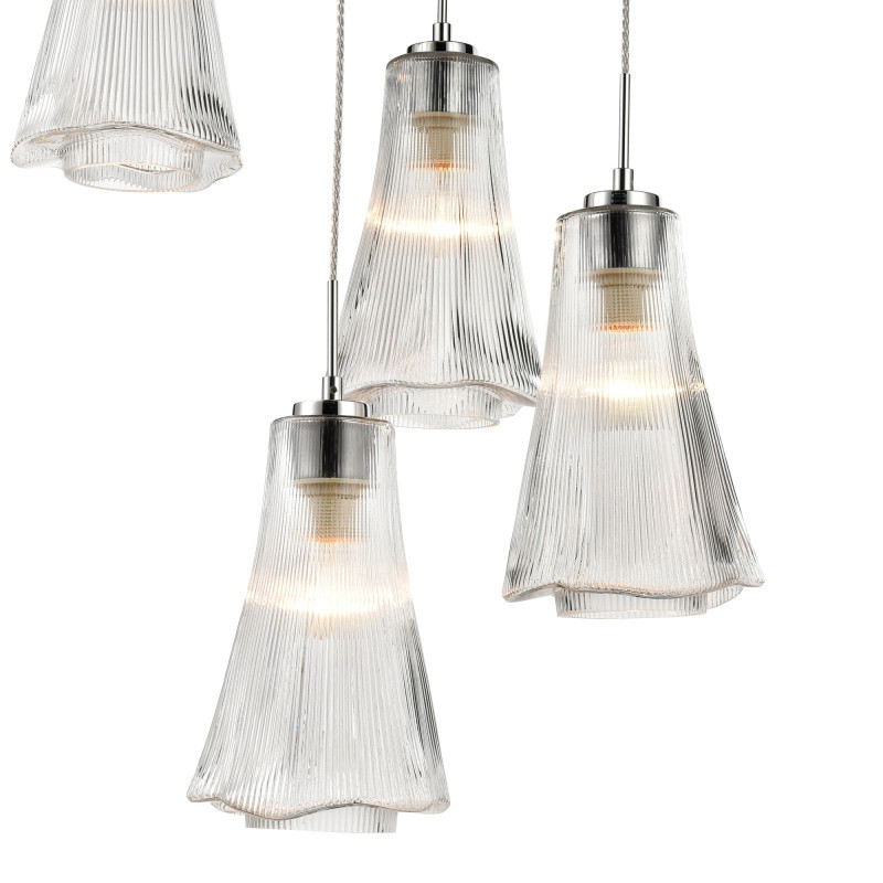 Подвесной светильник  58*160 см, 6*E27 хром Vele Luce Emily VL5603P16