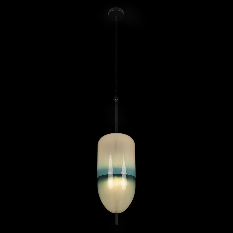 Подвесной светильник 20 см, 1*LED*16W 3000K черный Loft It Venice 10223/B Blue