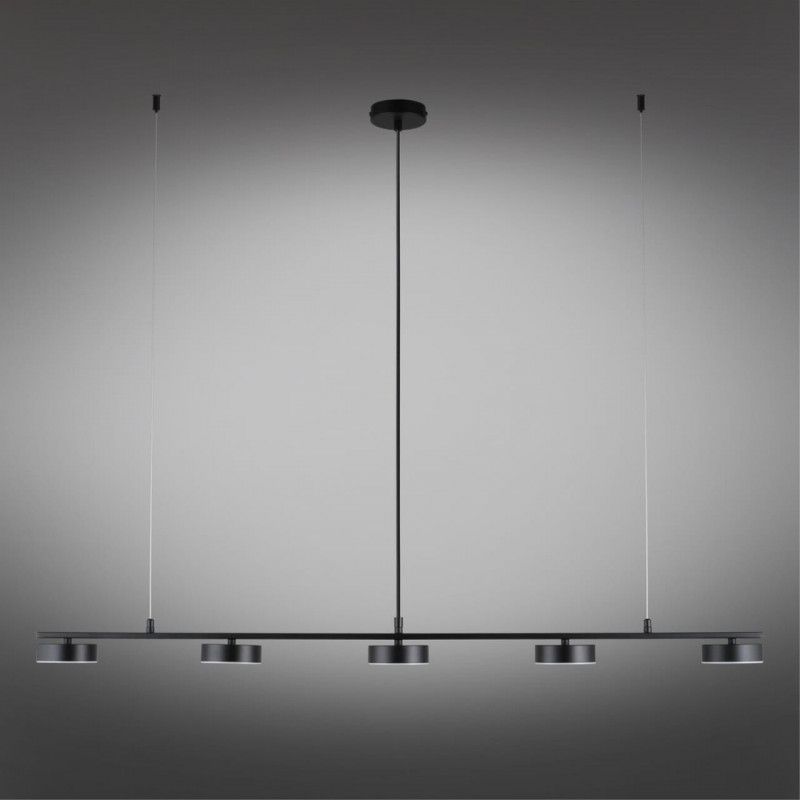 Подвесной светильник 120*10*30-140 см 35W, 3000K, Aployt Usia APL.047.03.35, черный