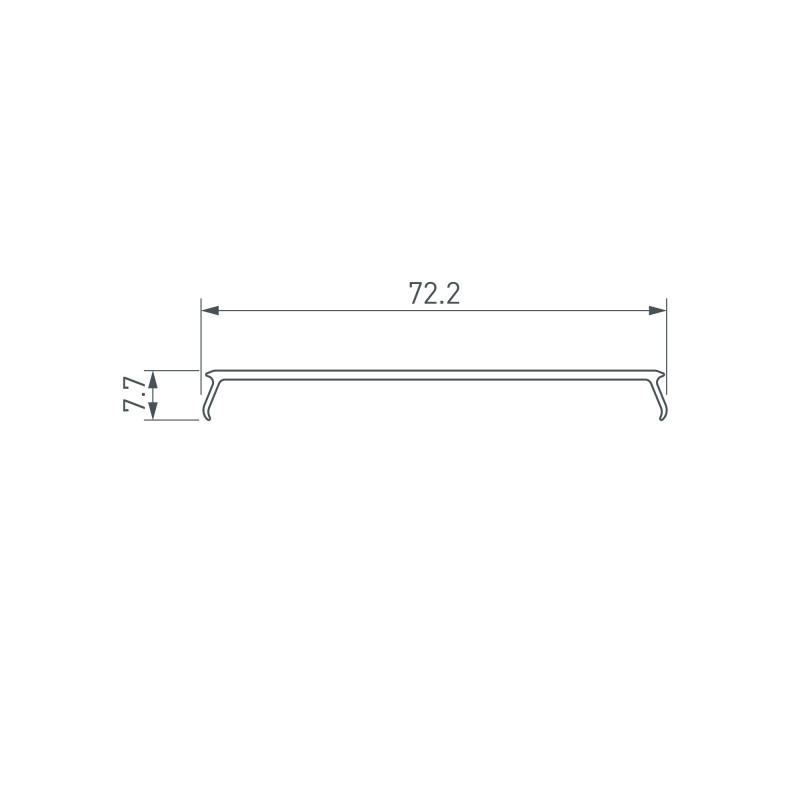 Экран Arlight 041754 200*7,3*0,75 см. Цена указана за 2 метра. Продается кратно 2 метрам.
