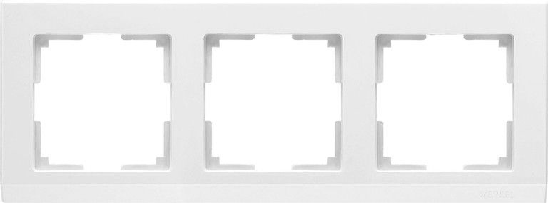 WL04-Frame-03-white / Рамка на 3 поста (белый), 4690389047121