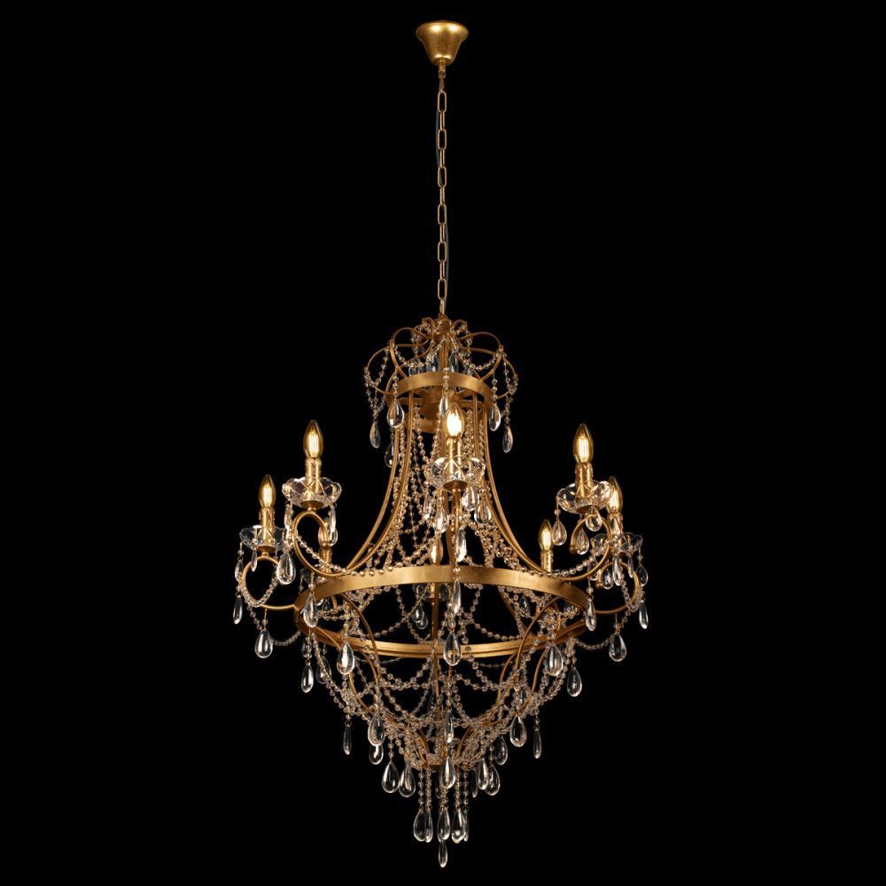 Подвесная люстра 82 см, Loft IT Foil 10430/8, золото