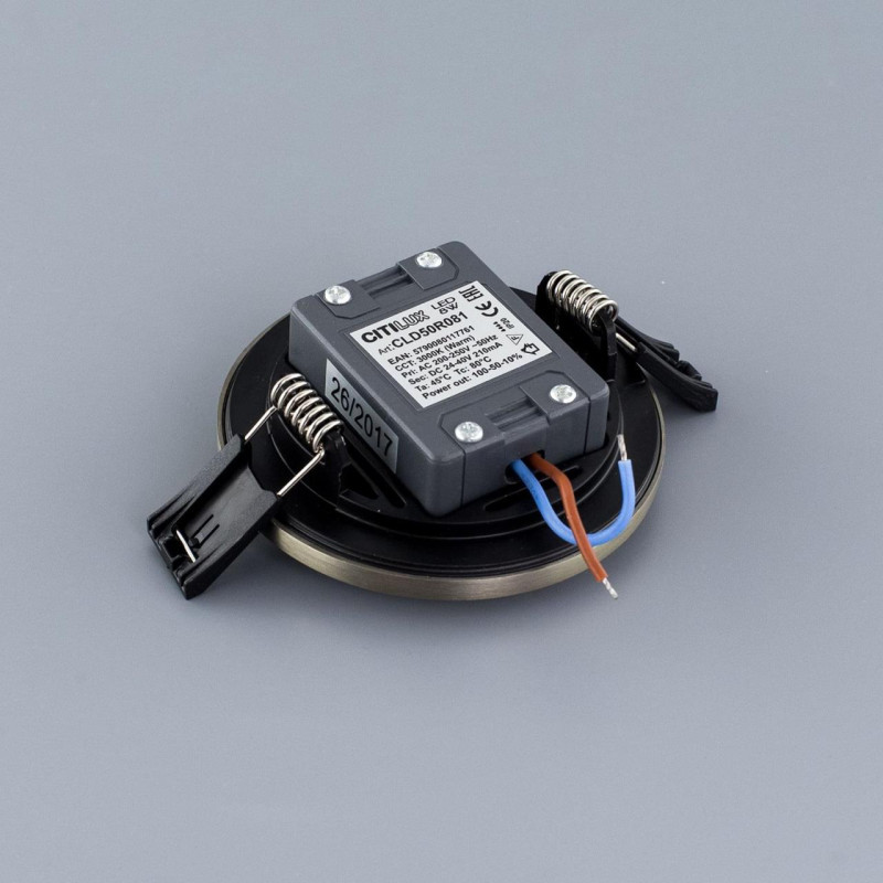 Светильник 9/7.5 см, 8W, 3000K, IP20, 640Lm Citilux Омега CLD50R081, LED хром