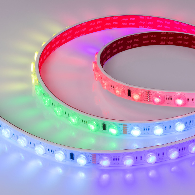 Лента герметичная DMX-FLT-PS-S36-23mm 24V RGB-PX6 (20 W/m, IP67, 30deg, 5m), Arlight 038297. Цена указана за 5 метров. Продается кратно 5 метрам.