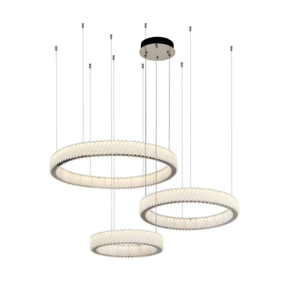 Люстра подвесная 132 см, 105W, 3000K, Aployt Augostina APL.792.03.105, никель