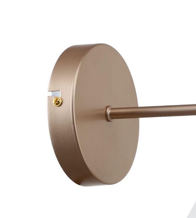 Бра F-Promo Calor 2774-1W, D240*W160*H210, розовое золото, металлический плафон белого цвета, белый декоративный элемент