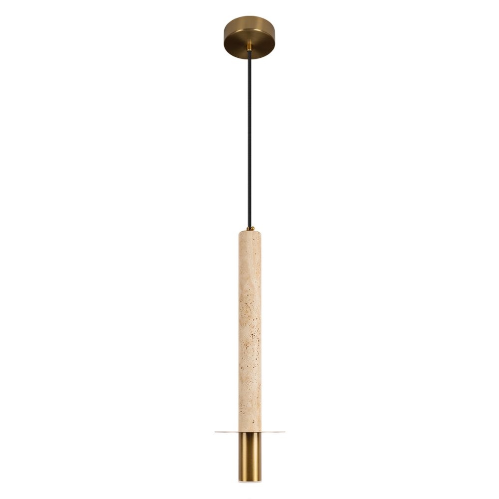 Подвесной светильник 13 см, Loft IT Everest 10583B Bronze, бронза-травертин