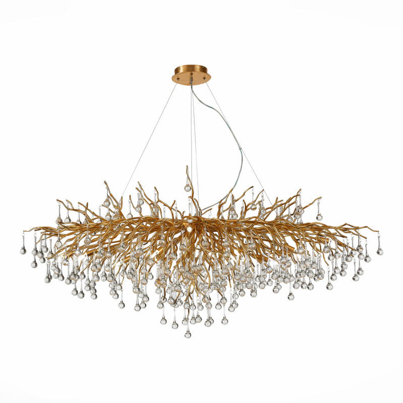 Люстра подвесная 150 см, 75W, 4000K ST LUCE ANZIO SL1651.203.15 Золотистый
