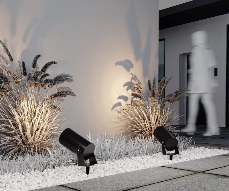 Ландшафтный светильник 23*13*19,2*26,7 см, LED*30W, 3000 К, Outdoor Bern O050FL-L30GF3K Maytoni Outdoor, Графит