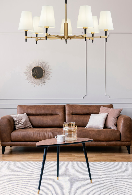 Подвесная люстра Maytoni Zaragoza H001CL-07BS, латунь, диаметр 88см