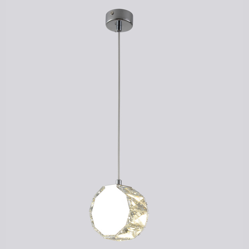 Светильник подвесной 11 см, Crystal Lux BESO SP1, хром