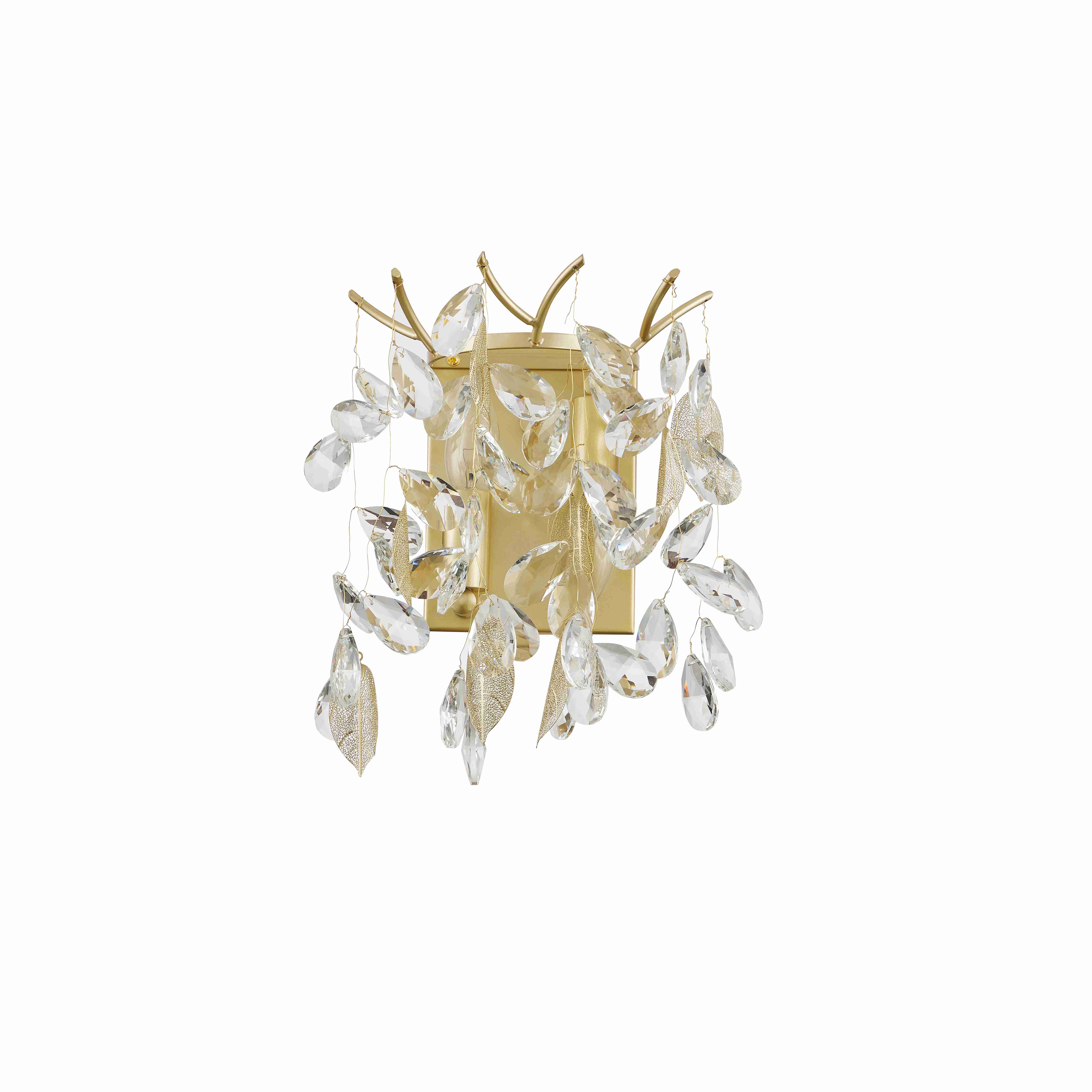 Бра 200*320, 2*E14, 40W NewRgy Cristallo NWZ77-ф200*320 GOLD, Золото