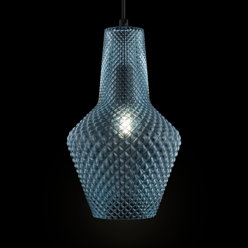 Подвесной светильник Maytoni Modern Pendant Tommy P045PL-01B лазурный, диаметр 25 см