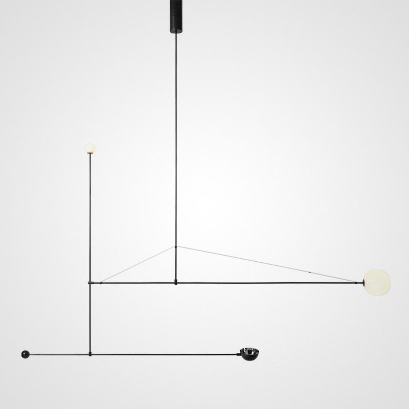 Подвесной светильник LINES K 258*258*133 см, 2*G4*20W, ImperiumLoft LINES-10, Чёрный
