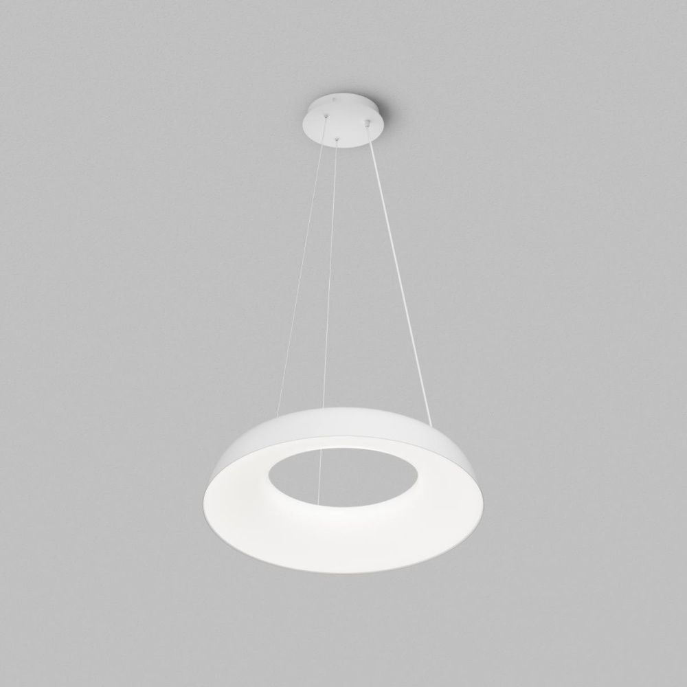 Подвесной светильник 60 см, 70W, 3000-6000K, Denkirs Torion DK6704-WH, белый