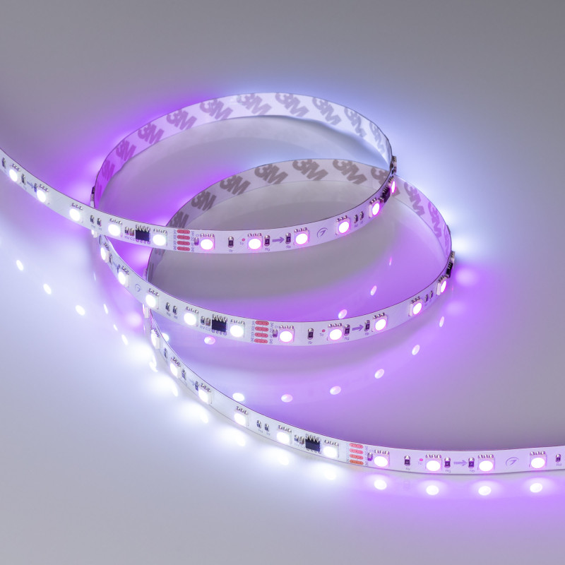 Лента SPI-B60-10mm 24V RGB-PX6-RAM (15 W/m, IP20, 5060, 5m) (Arlight, бегущий огонь) 033447. Цена указана за 5 метров. Продается кратно 5 метрам.